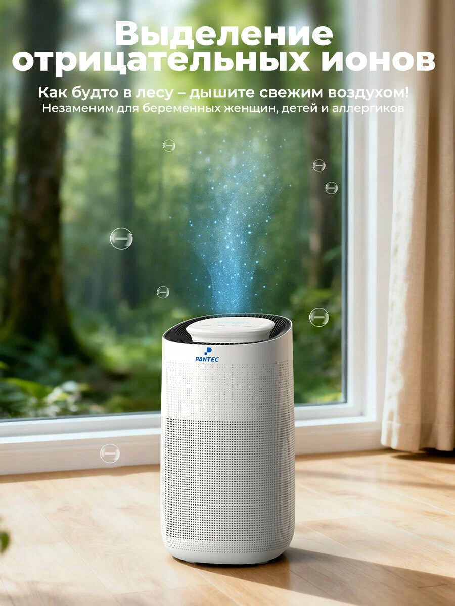 Очиститель воздуха Xiaomi Pantec 4Max, 4 режима, таймер, управление со смартфона, CADR 500 м³/ч