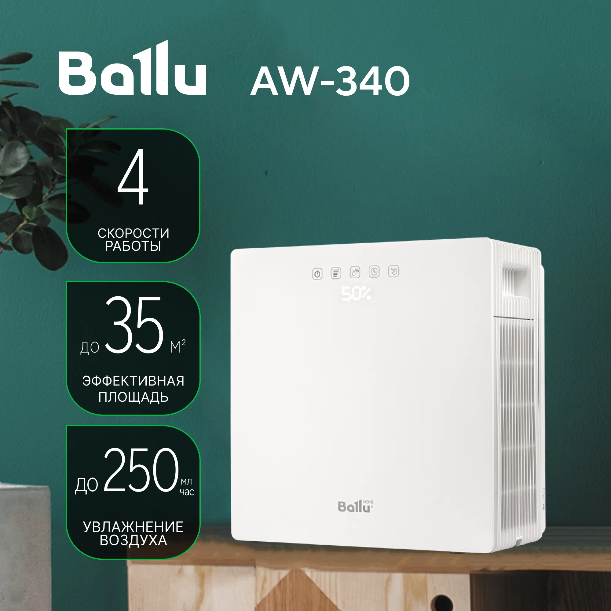 Мойка воздуха BALLU AW-340 белая