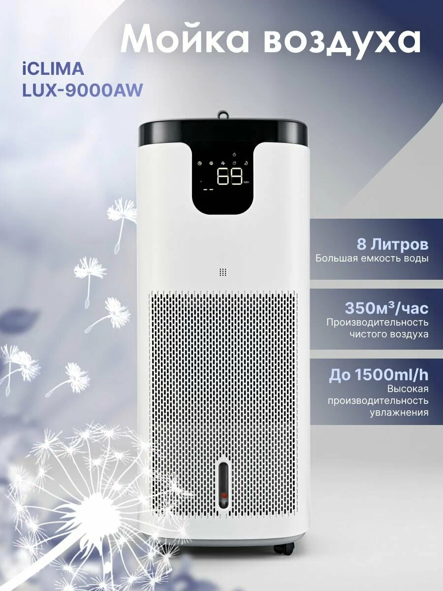 Мойка Воздуха iClima LUX-9000AWV1