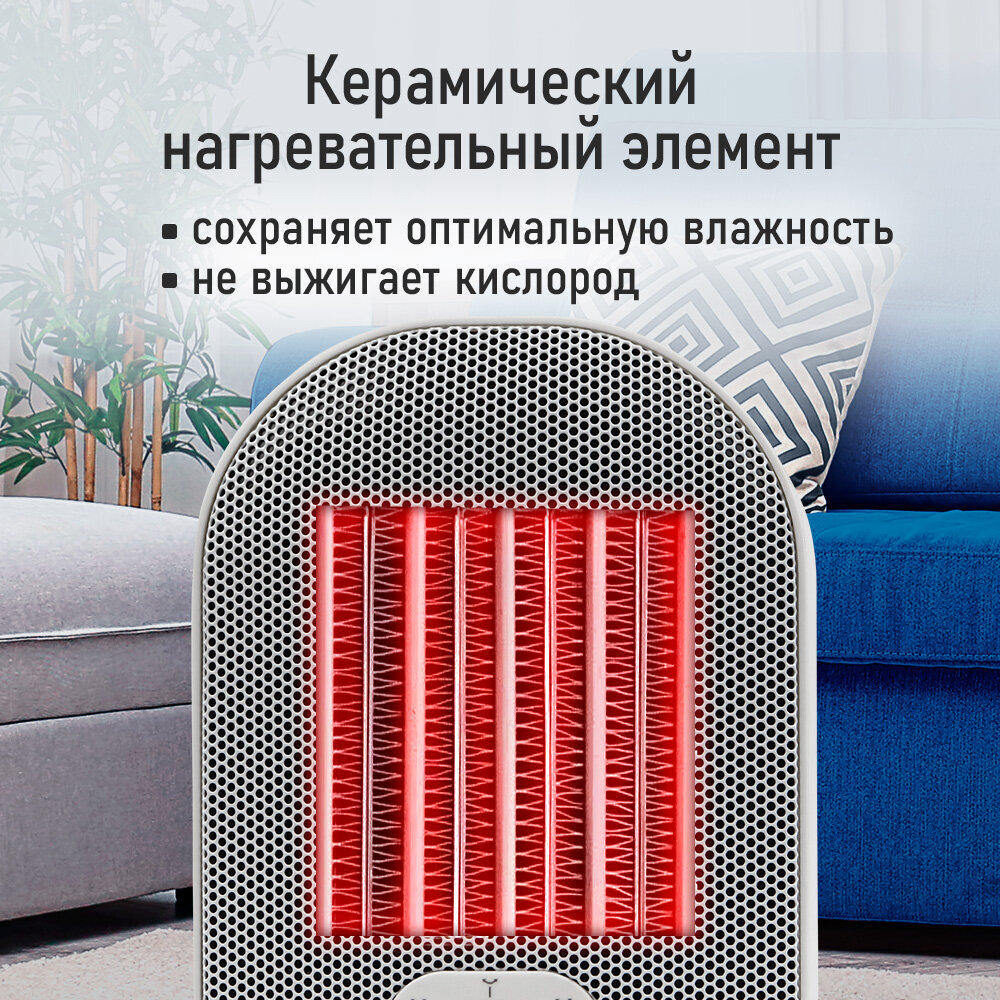 Обогреватель тепловая пушка тепловентилятор STINGRAY ST-FH1053B белый жемчуг