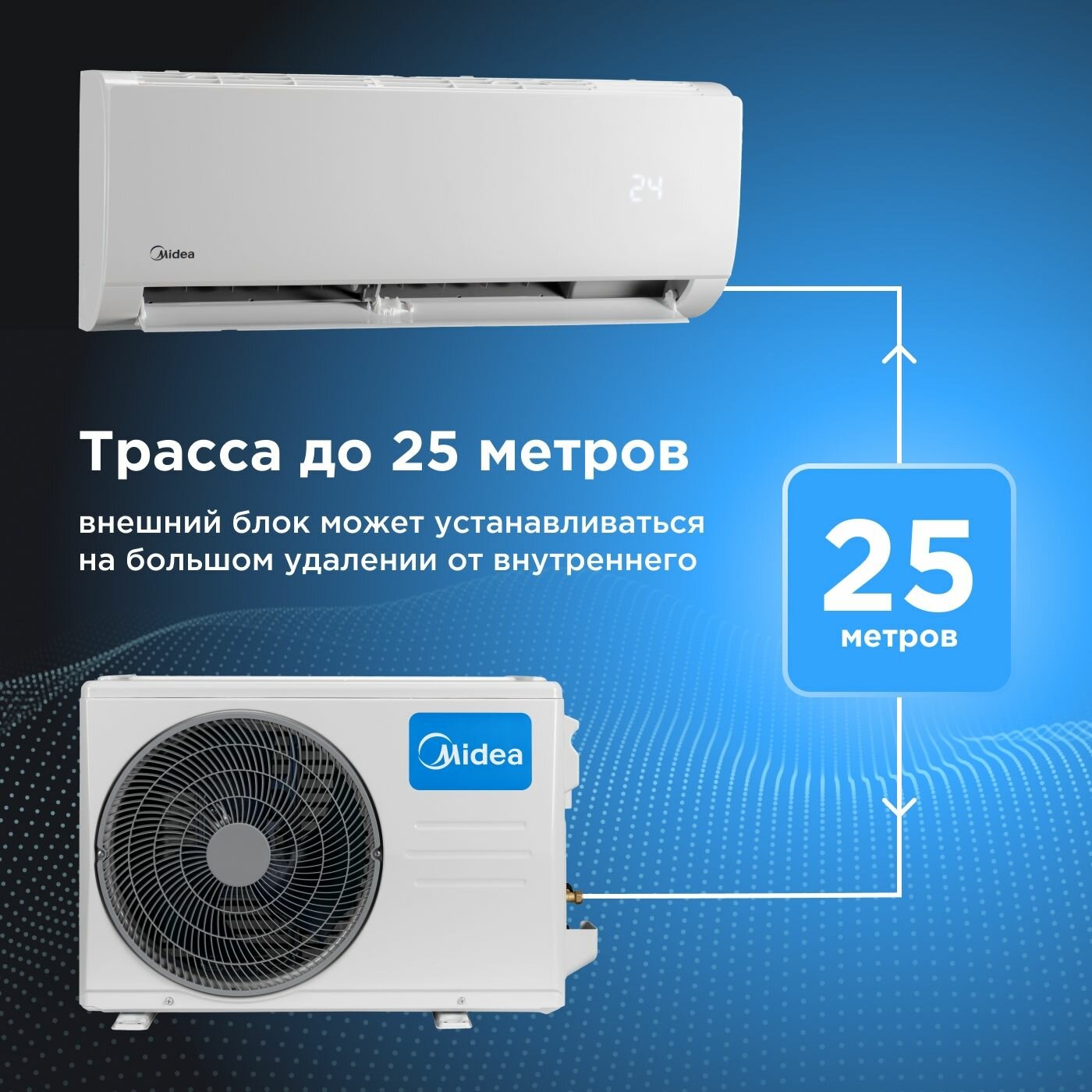 Сплит-система инверторная Midea Favorite MSFRW-09N8C2 настенная, до 25м2, 9700 BTU