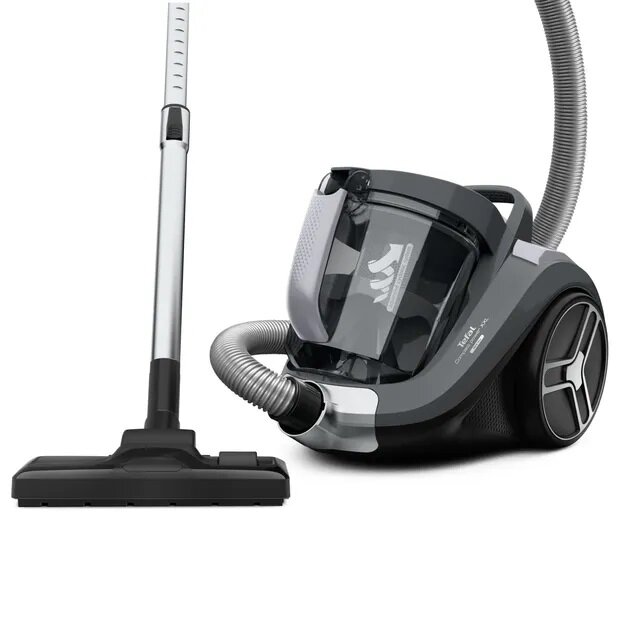 Пылесос Tefal Compact Power XXL TW4B25EA, сухая уборка, большой контейнер для пыли, корпус черный