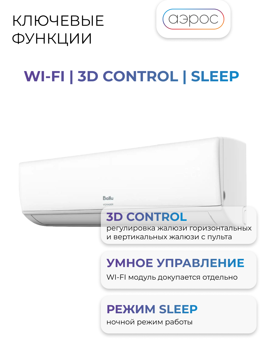 Сплит-система Ballu Voyager BSV-07HN8 комплект