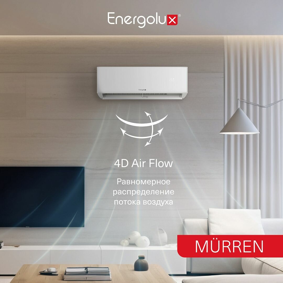 Сплит-система настенная Energolux SAS07MR1-A/SAU07MR1-A Murren White on/off