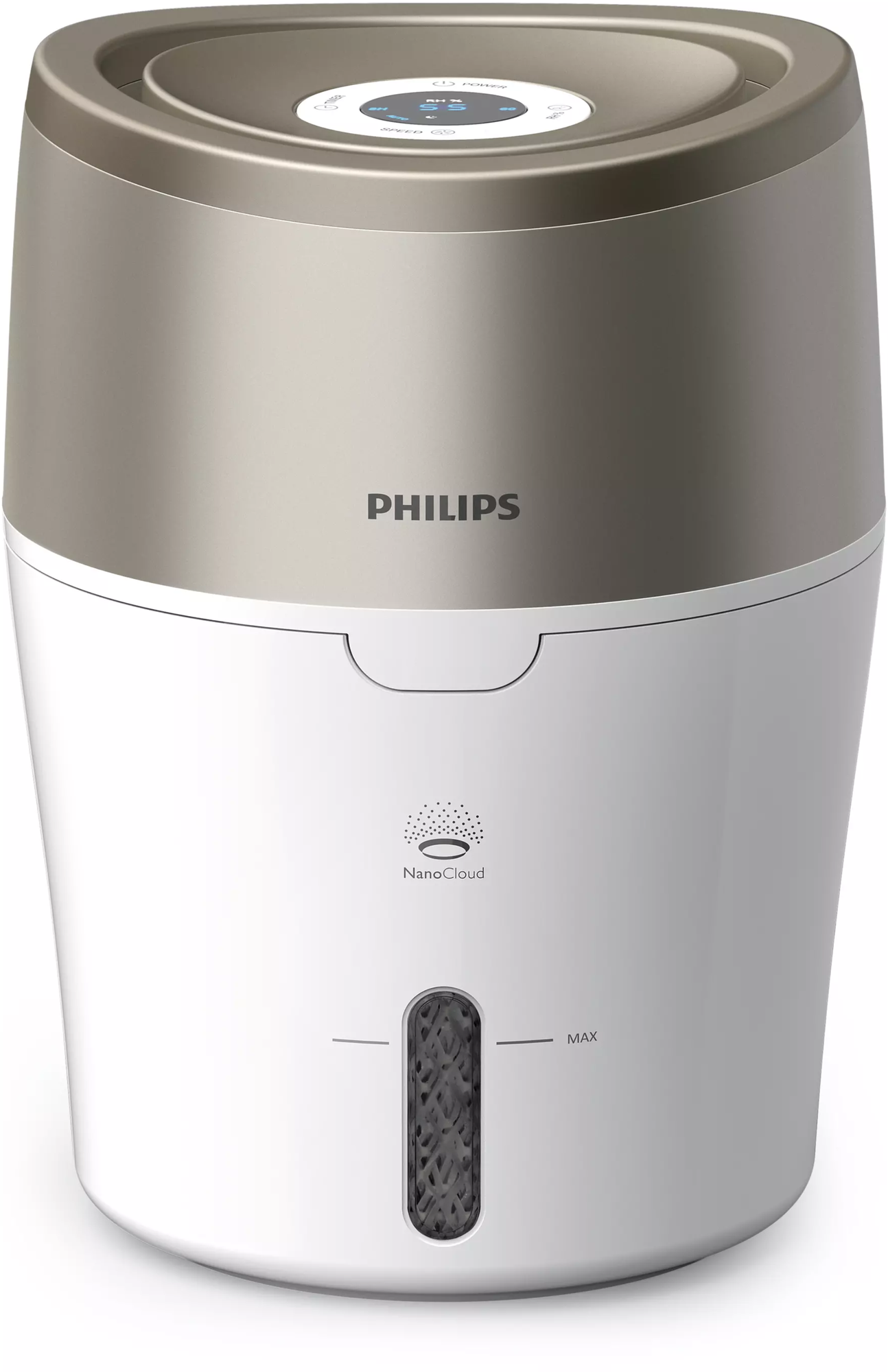 Увлажнитель воздуха Philips HU4803/01, белый и металлик с розовым оттенком